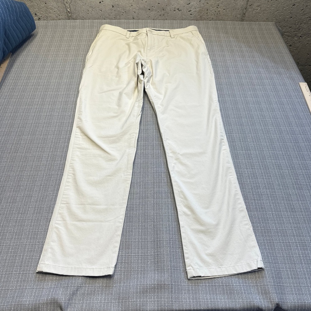Preppy Coastal Vineyard Vines‎ On The Go Pants 35x32 Khaki Stretch